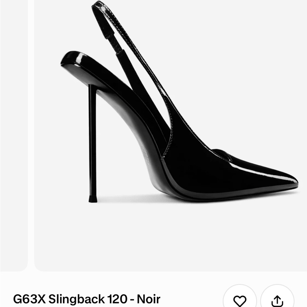 La Femme Noir Slingback Heels